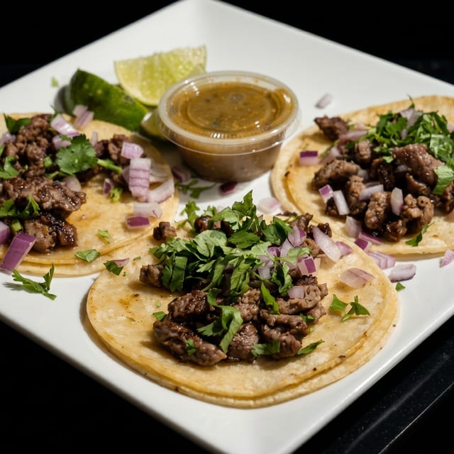 Tacos De Carne Asada.