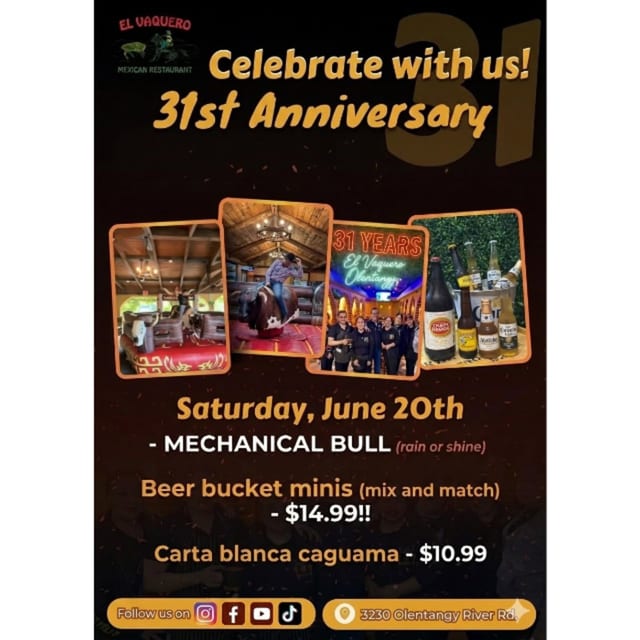 El Vaquero Olentangy’s 31st Anniversary Celebration