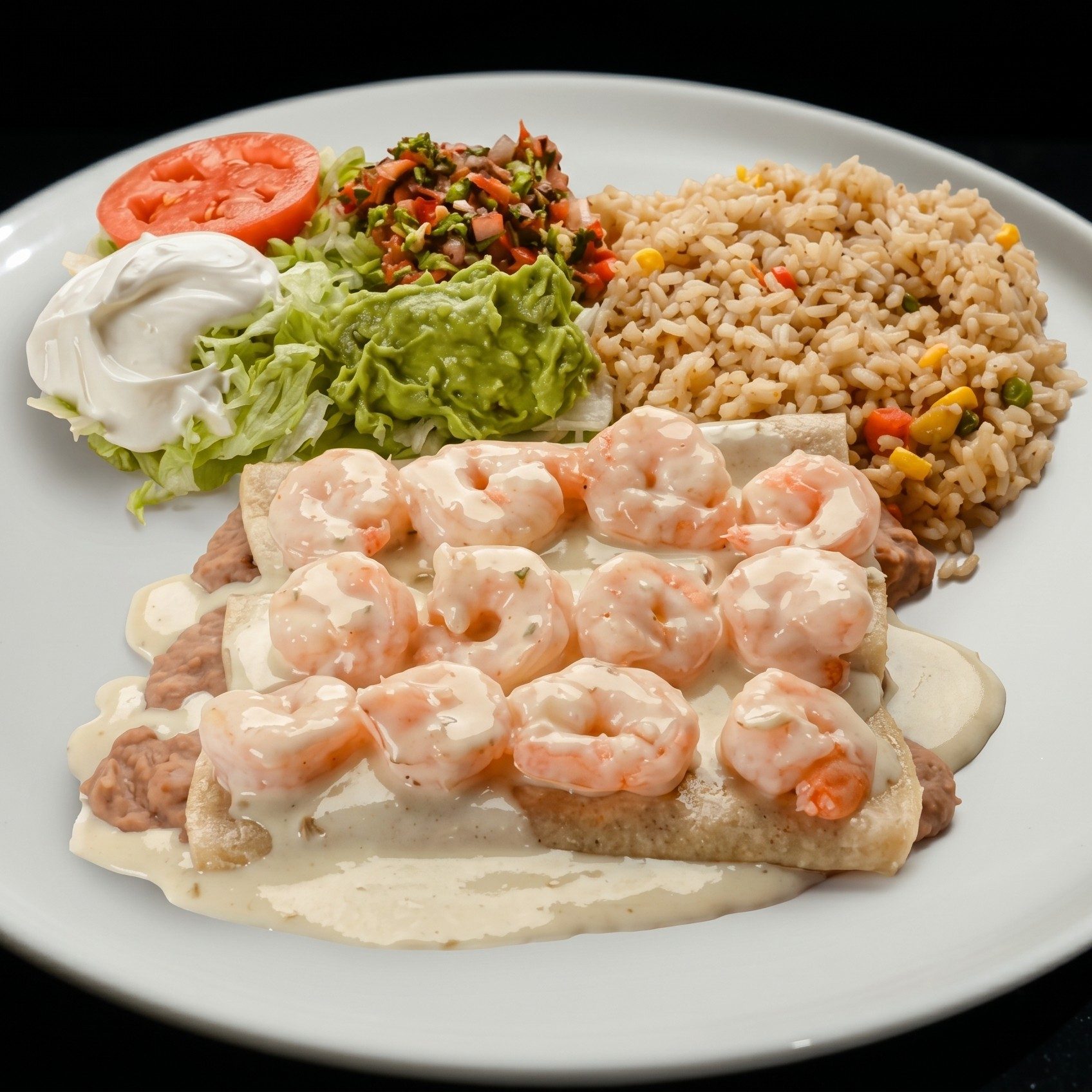 145. Shrimp Enchiladas.