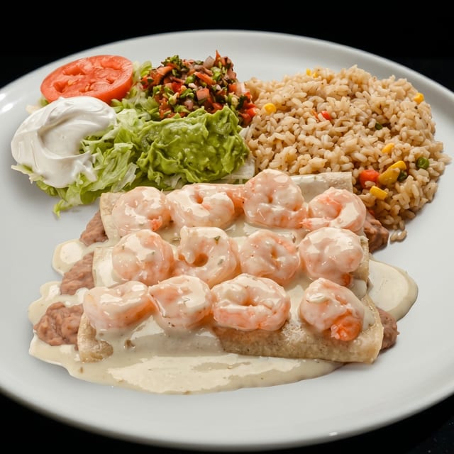 145. Shrimp Enchiladas.