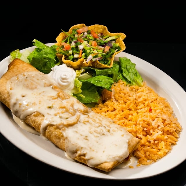 136. Vegetarian Chimichanga.
