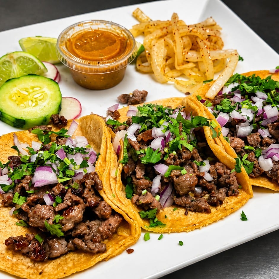 Tacos De Carne Asada.