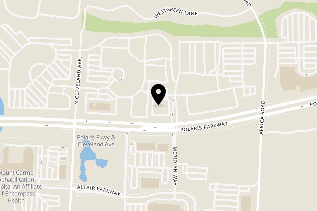 Map showing the location of El Vaquero El Vaquero - Westerville (614) 392-2045 on 420 Polaris Pkwy in Westerville
