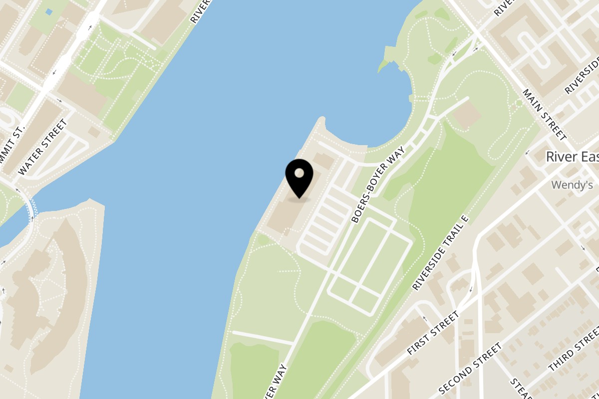 Map showing the location of El Vaquero El Vaquero at the Docks 24 main st (419) 690 8330 on 24 Main St in Toledo